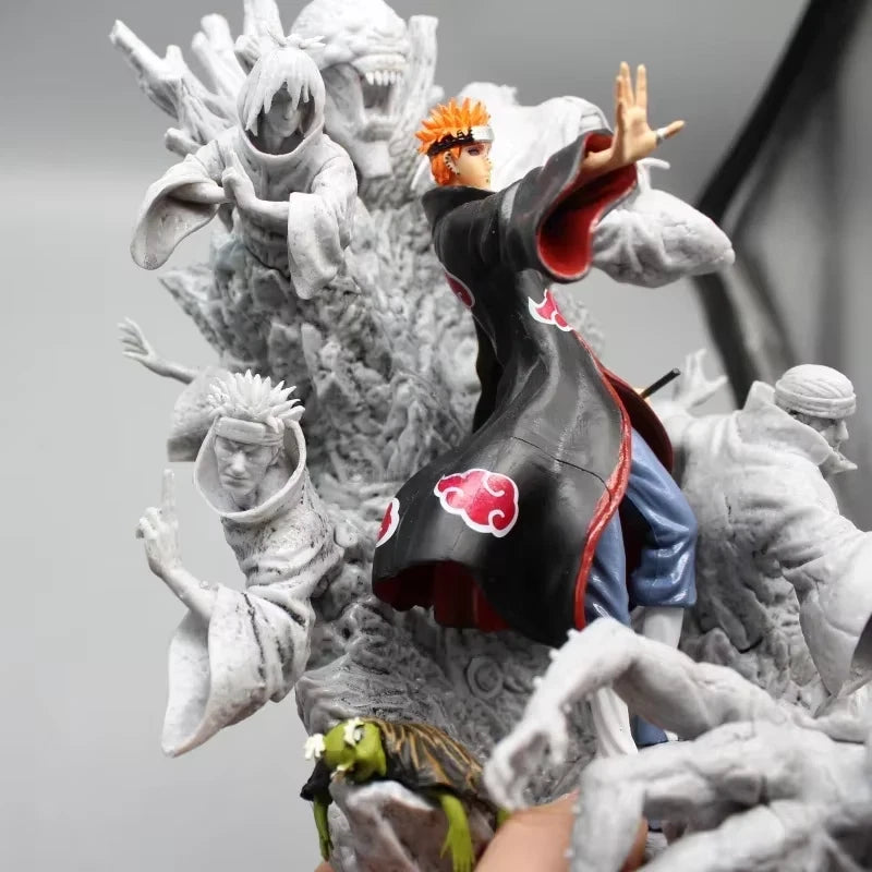 Pain Akatsuki Demonic Statue Naruto Collectible Fine-Detailed Anime Figure PVC 9" [Boxed]