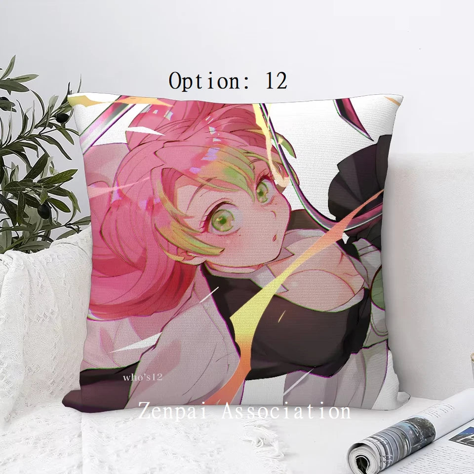 Mitsuri Demon Slayer Anime Kawaii Soft Pillow Cushion Cover 2 x 2 ft
