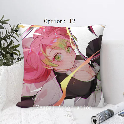 Mitsuri Demon Slayer Anime Kawaii Soft Pillow Cushion Cover 2 x 2 ft