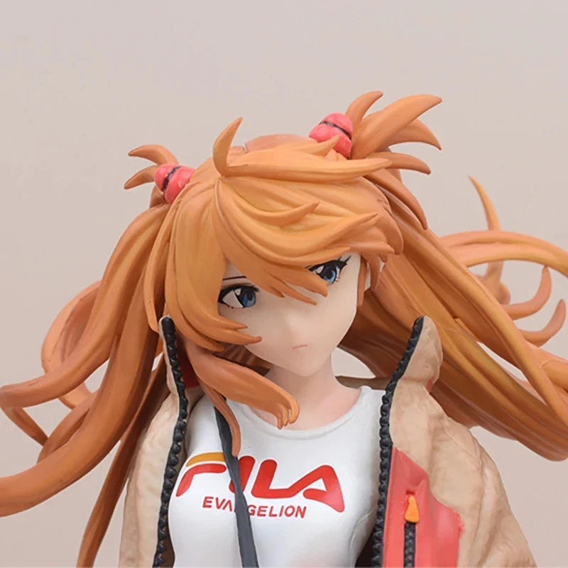 Asuka Sohryu Radio Eva Neon Genesis Evangelion Anime Figure Model PVC 9" [No Box]
