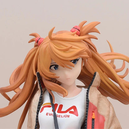 Asuka Sohryu Radio Eva Neon Genesis Evangelion Anime Figure Model PVC 9" [No Box]