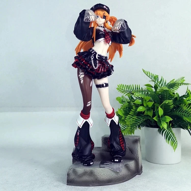 Asuka Sohryu Street Punk Neon Genesis Evangelion Anime Figure PVC 11" [Boxed]