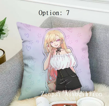 Marin My Dress-Up Anime Kawaii Soft Pillow Cushion Cover 1.5 x 1.5 ft