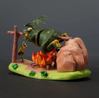 Yajirobe vs Cymbal Dragon Ball Collectible Anime Figure Model Statue PVC 3"
