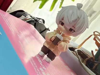 Kaneki Ken Milk Tea DuDu Tokyo Ghoul Anime Chibi Kawaii Figure PVC 3.6" [Boxed]