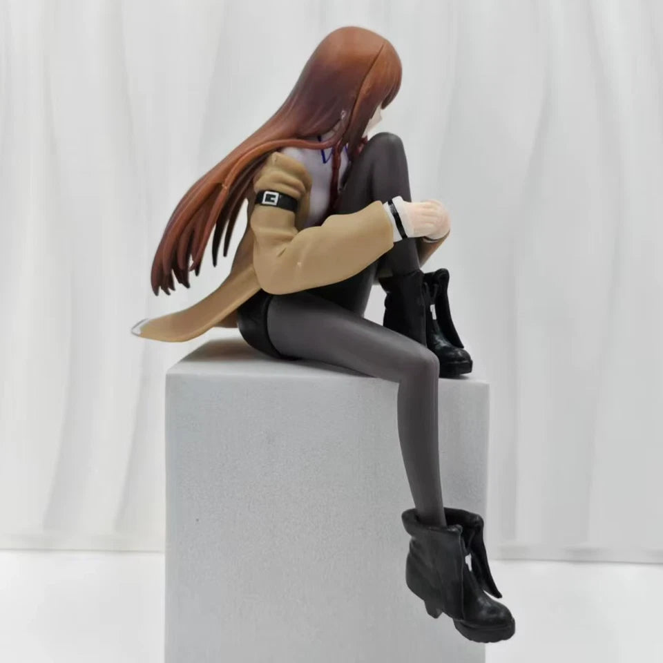 Kurisu Makise Sitting Steins;Gate Kawaii Anime Figure Model Statue PVC 6" [Boxed]