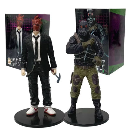 Shin Heart Mask, Caiman Gas Mask Dorohedoro Anime Figure Model Statue PVC 7.4" [Boxed]