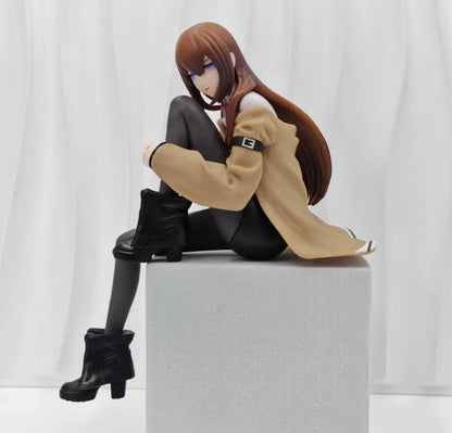Kurisu Makise Sitting Steins;Gate Kawaii Anime Figure Model Statue PVC 6" [Boxed]