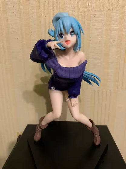 Aqua Camera Pose KonoSuba Fan-Favorite Kawaii Anime Figure PVC 8" [Boxed : Original]