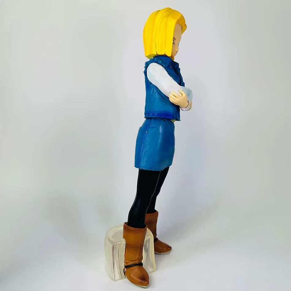 Android 18 & Android 17 Dragon Ball Z Anime Figure Model Statue PVC 9" [Boxed]