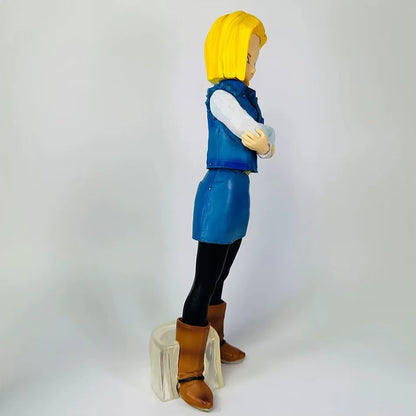Android 18 & Android 17 Dragon Ball Z Anime Figure Model Statue PVC 9" [Boxed]