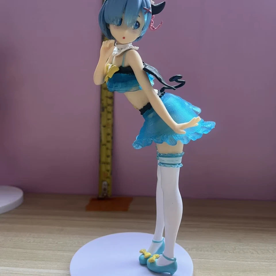 Rem Succubus Re: Zero Anime Kawaii Petite Figure PVC 8" [No Box]