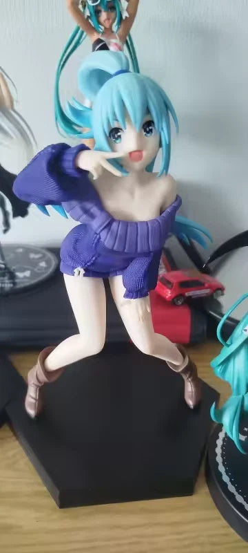 Aqua Camera Pose KonoSuba Fan-Favorite Kawaii Anime Figure PVC 8" [Boxed : Original]