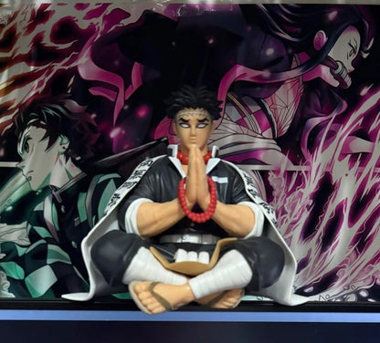 Gyomei Himejima Meditating Demon Slayer Anime Figure Model Statue PVC 3.5" [Boxed]