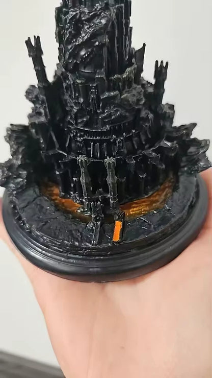 Barad-dur the Dark Tower The Lord of the Rings Ornament Statue Model PVC 7.8" [Boxed]
