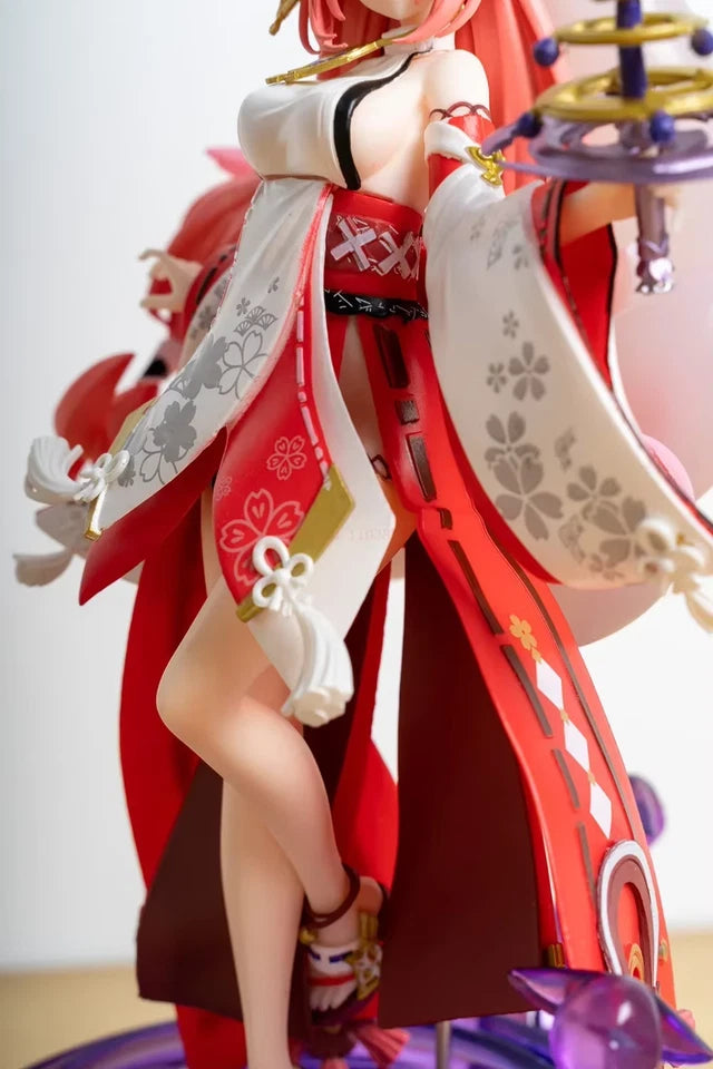 Yae Miko Cheongsam Katsune Genshin Impact RPG Kawaii Figure PVC 8.8" [Boxed]