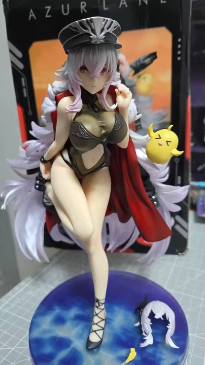 Graf Zeppelin Ironblood Azur Lane Cute Anime Figure Model Statue PVC 10" [Boxed]