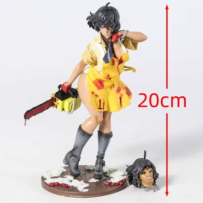 Female Leatherface Scary Parody Horror Figure PVC 7" [Boxed] *Adult Collectible*