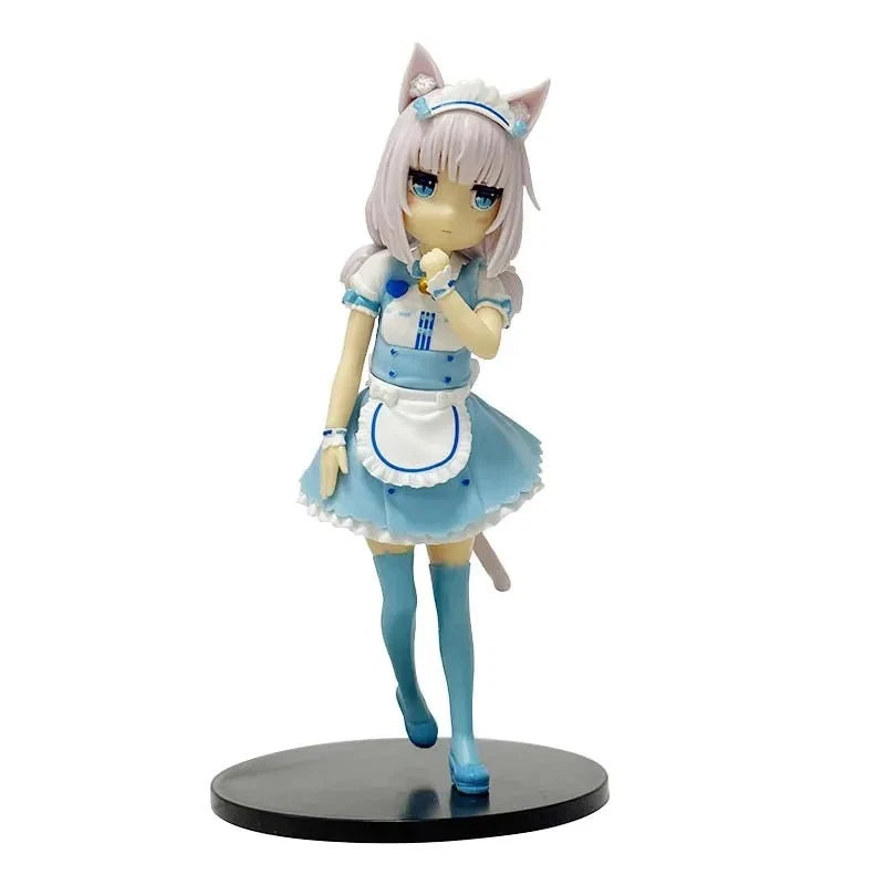 Chocola & Vanilla Maid Outfit Nekopara Anime Figure Model Statue PVC 7" [Boxed]