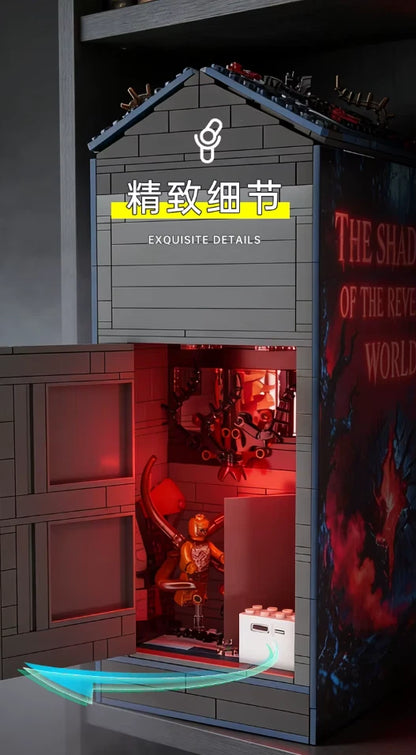 Creel House Stranger Things Light-Up Building Blocks 1206 pcs set 12" [Boxed]