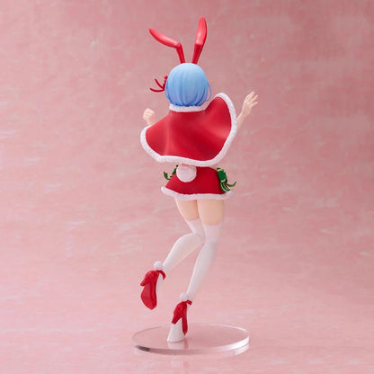 Rem Christmas Bunny Re: Zero Anime Holiday Edition Kawaii Figure PVC 8" [No Box]