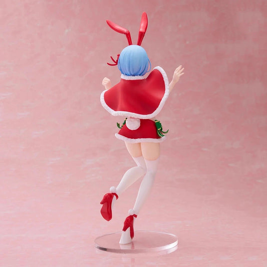 Rem Christmas Bunny Re: Zero Anime Holiday Edition Kawaii Figure PVC 8" [No Box]