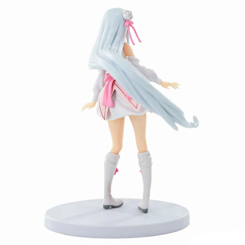 Emilia Memory Snow Ver. Re:Zero Kawaii Anime Figure Model Statue PVC 6" [Boxed]
