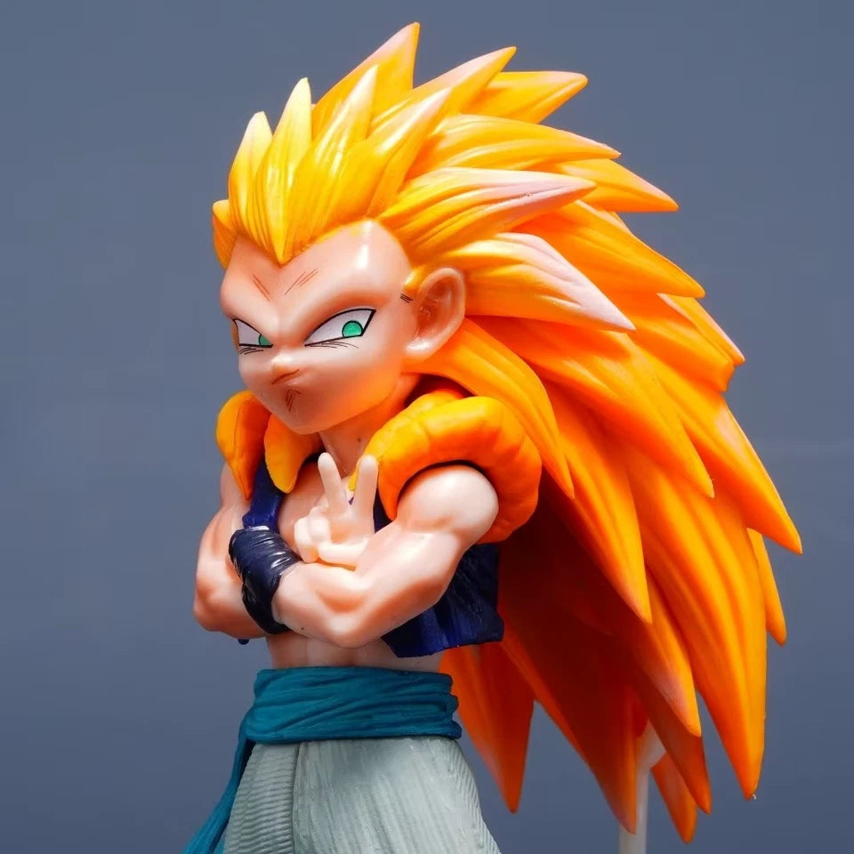 Gotenks Super Saiyan 3 Dragon Ball Z Anime Collectible Figure  PVC 6.6" [No Box]