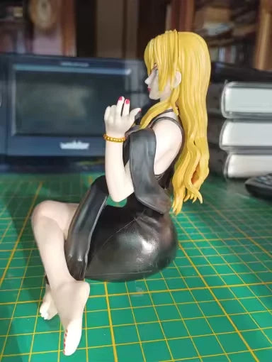 Vermouth Sitting & Smoking Detective Conan Figure Model Statue PVC 5.3" [Boxed]