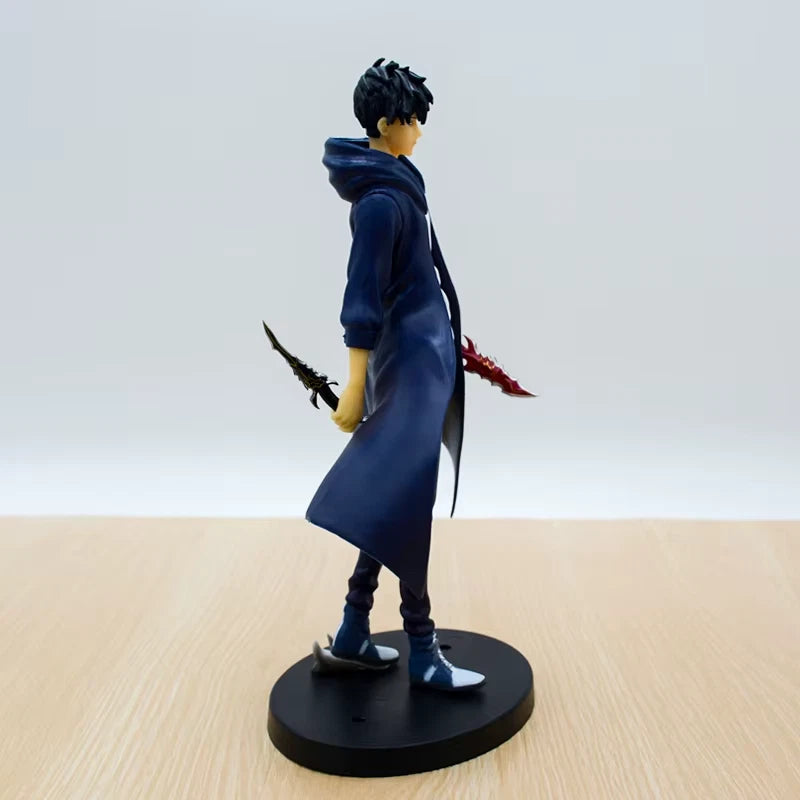 Sung Jin-woo Dual Daggers Solo Leveling Anime Figure Model Statue PVC 8" [Boxed]