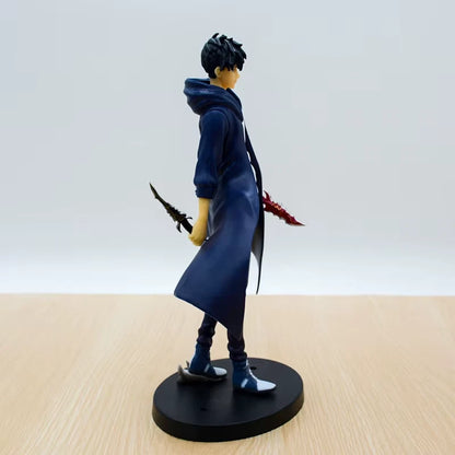 Sung Jin-woo Dual Daggers Solo Leveling Anime Figure Model Statue PVC 8" [Boxed]