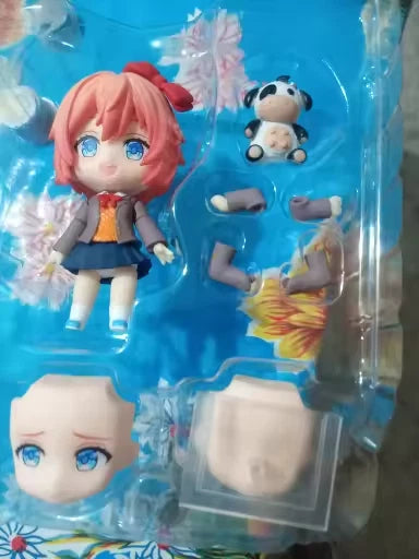 Sayori Doki Doki Literature Club! Adjustable Kawaii Anime Figure PVC 4" [Boxed]