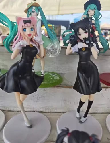 Kaguya Shinomiya & Chika Fujiwara Neko Love is War Anime Figure PVC 8.5" [No Box]