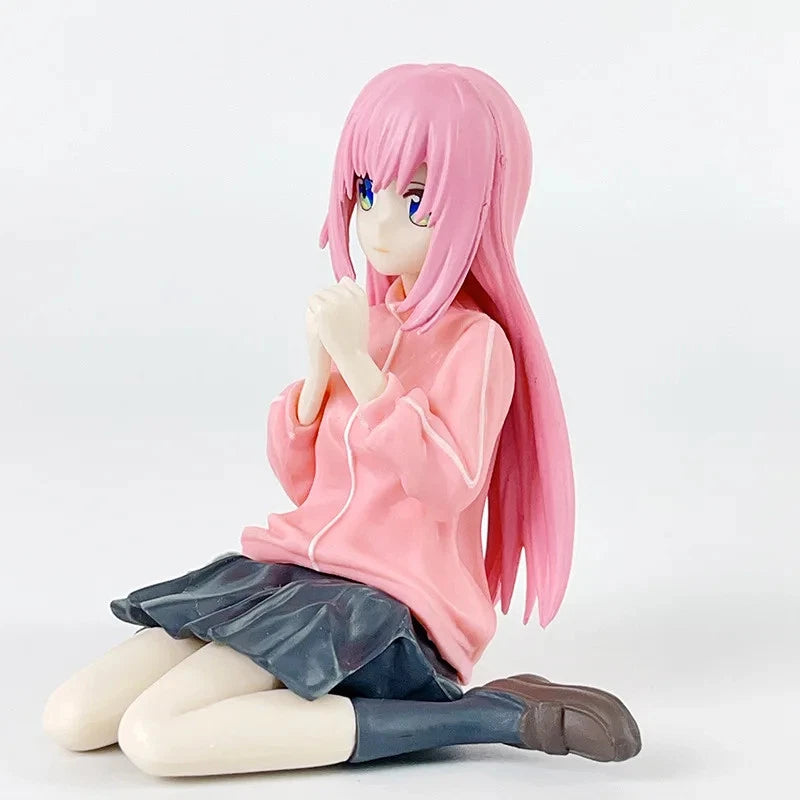 Hitori Gotoh Sitting Bocchi the Rock! Anime Kawaii Figurine PVC 3" [Boxed]