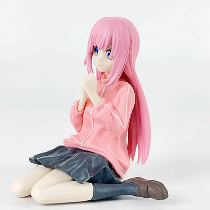 Hitori Gotoh Sitting Bocchi the Rock! Anime Kawaii Figurine PVC 3" [Boxed]