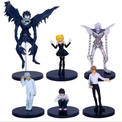 Set Of Six Characters Death Note Anime Collectible Figures PVC 3-5 in [No Box]
