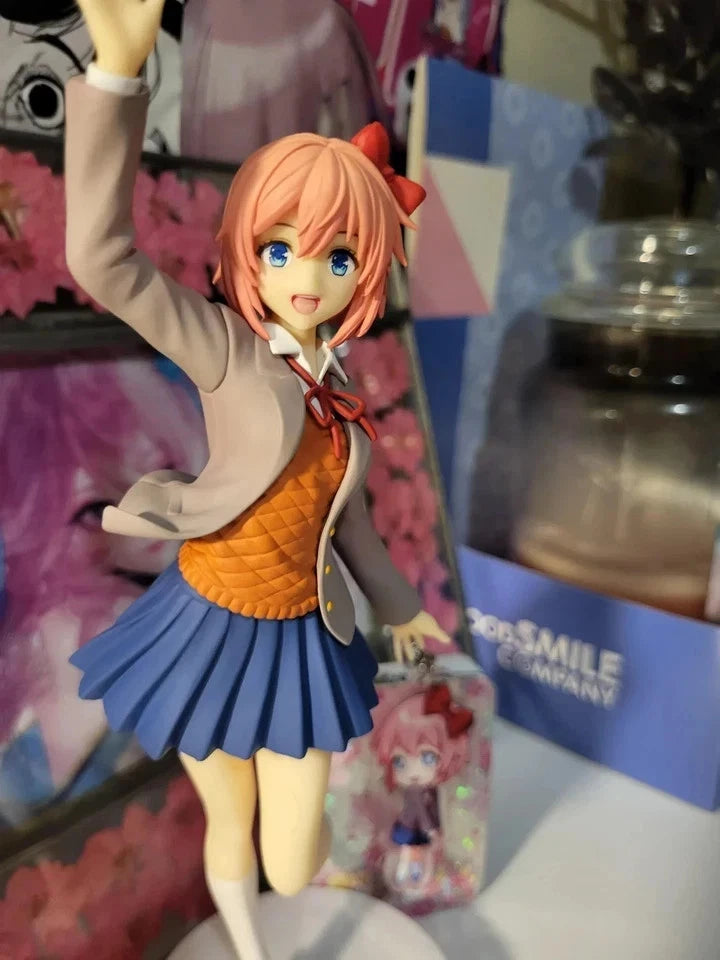 Sayori Doki Doki Literature Club! Kawaii Anime Figure Model Statue PVC 6.5" [Boxed]