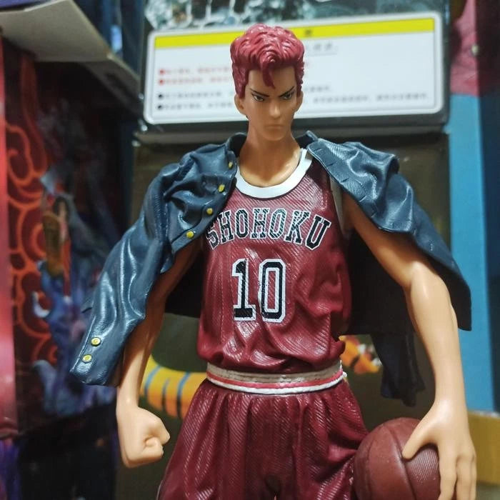 Sakuragi Hanamichi Slum Dunk Anime Collectible Action Figure PVC 10" [No Box]