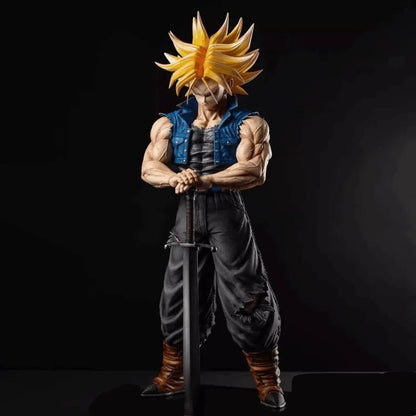 Future Trunks Super Saiyan Dragon Ball Z Anime Collectible Figure PVC 9" [No Box]
