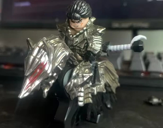 Guts Berserker Armor Berserk Anime Building Blocks Collectible PVC 1.7" [No Box]