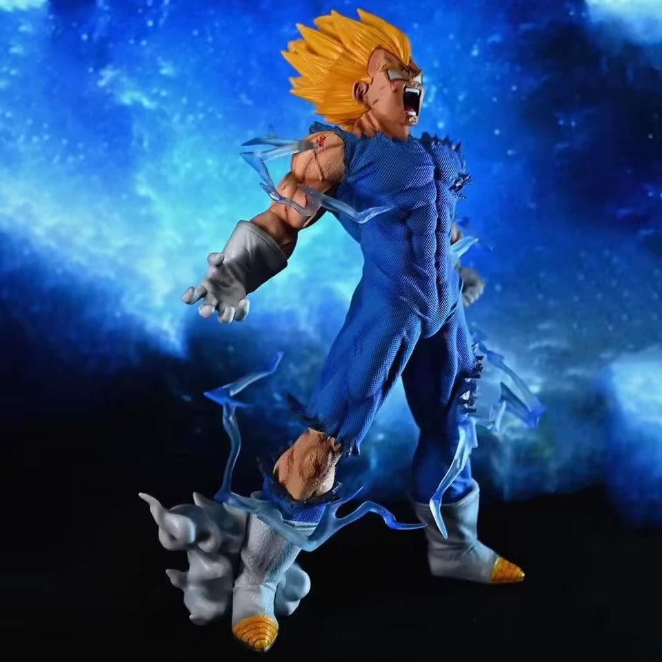 Vegeta Super Saiyan Majin Ver. Dragon Ball Z Classic Anime Figure PVC 10" [Box]