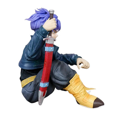 Future Trunks Sitting Dragon Ball Z Anime Collectible Figure PVC 3.9" [No Box]