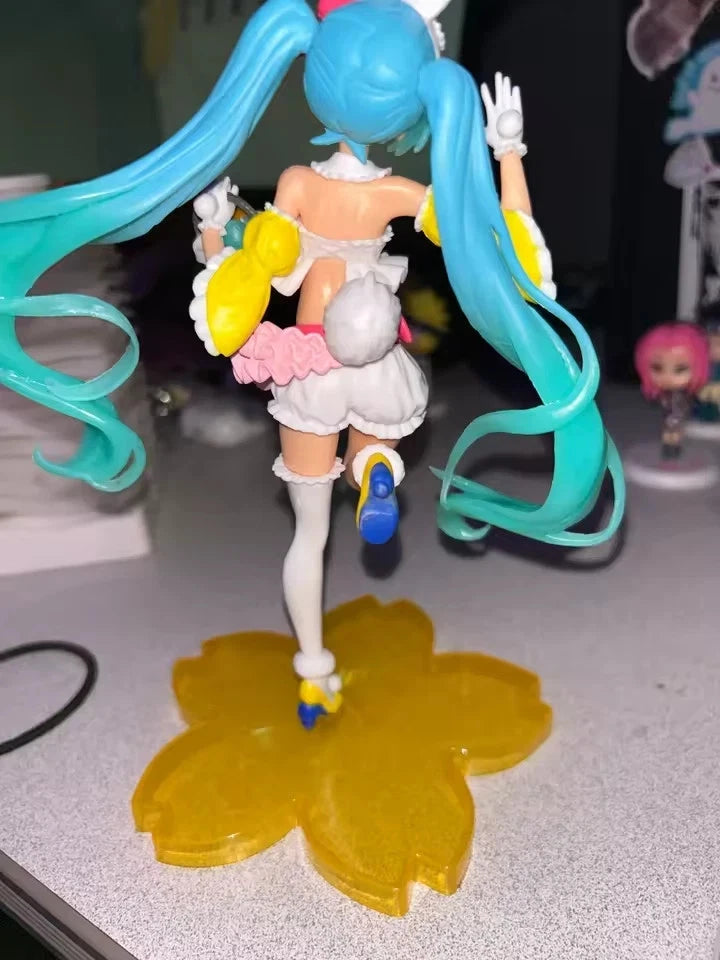 Hatsune Miku Easter Bunny Project DIVA Vocaloid Anime Figure PVC 9" [No Box]