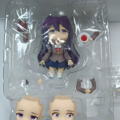 Yuri Doki Doki Literature Club! Adjustable Kawaii Anime Figure PVC 4" [Boxed]