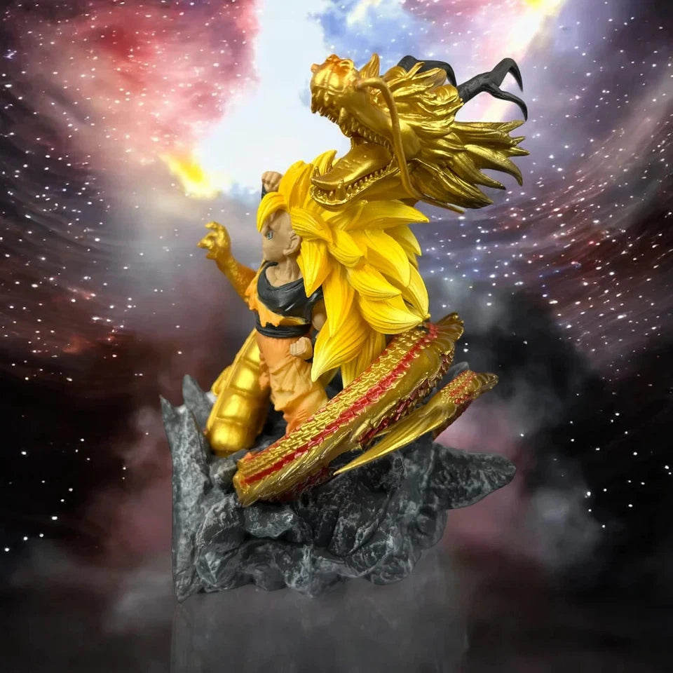 Goku SSJ3 Super Dragon Fist Dragon Ball Z Chibi Anime Figure PVC 5.5" [No Box]