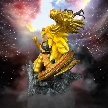 Goku SSJ3 Super Dragon Fist Dragon Ball Z Chibi Anime Figure PVC 5.5" [No Box]
