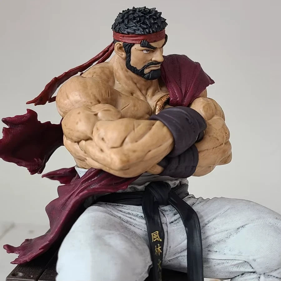 Ryu Beard Ver. Street Fighter Noodle Stopper Figure Model Statue PVC 5.5" [Boxed]