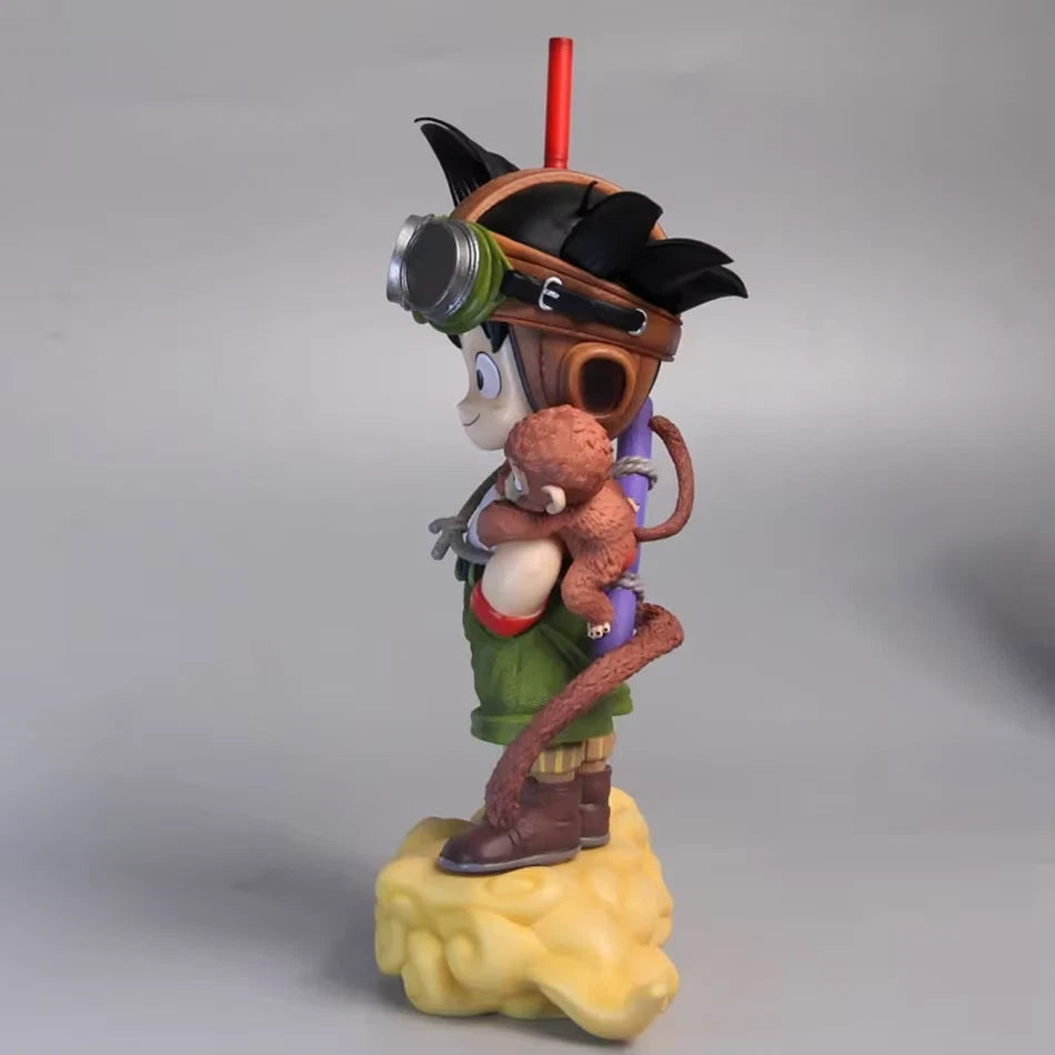 Young Goku & Monkey Dragon Ball Z Anime Collectible Figure PVC 5.5" [Boxed]