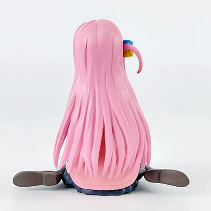 Hitori Gotoh Sitting Bocchi the Rock! Anime Kawaii Figurine PVC 3" [Boxed]