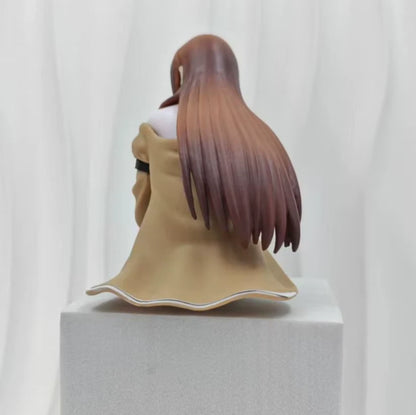 Kurisu Makise Sitting Steins;Gate Kawaii Anime Figure Model Statue PVC 6" [Boxed]